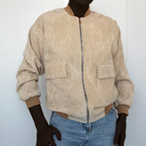 بامبر سویشرت زنانه کبریتی کرم روی تن با فرم آزاد