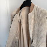 داخل بامبر سویشرت زنانه کبریتی کرم با آستر نرم