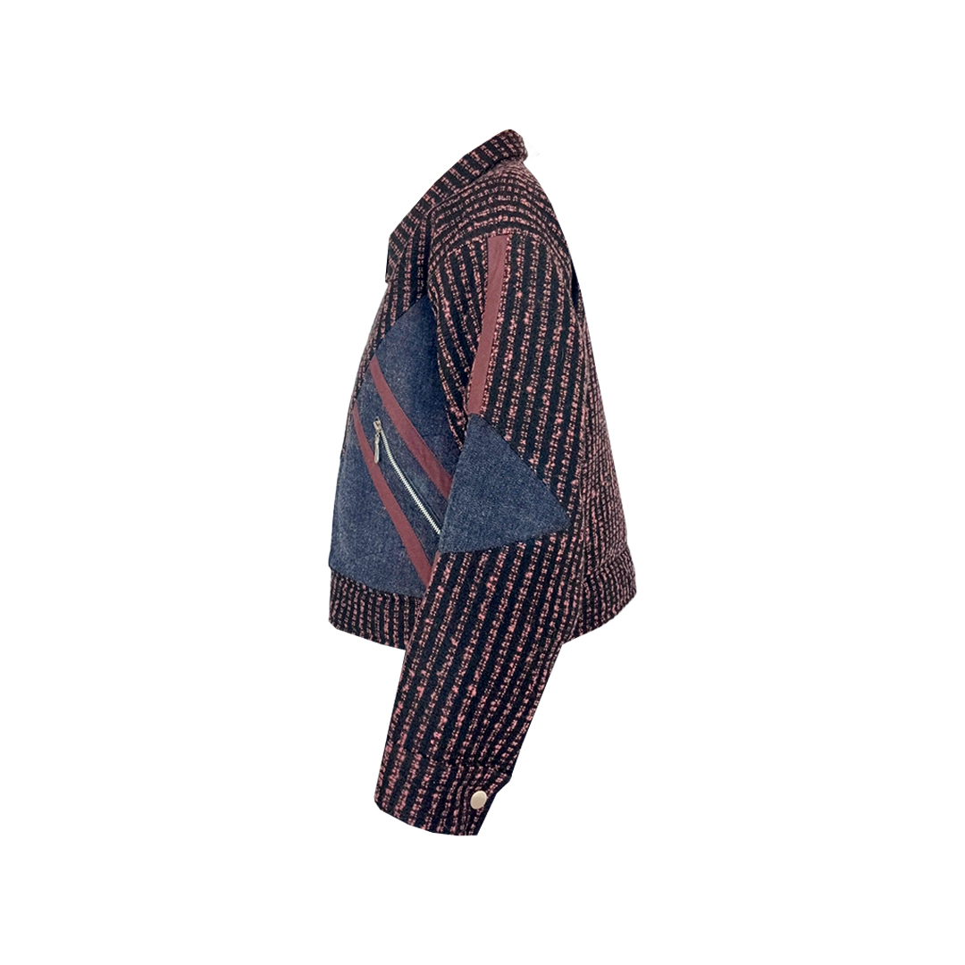 کت زنانه آستردار مدل السا نمای بغل