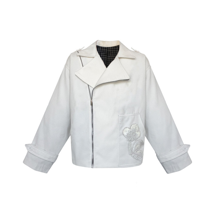 کت زنانه زمستانه فوتر مدل روما نمای جلو