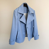 پالتو زنانه فوتر زمستانه با یقه پهن و فرم کلاسیک