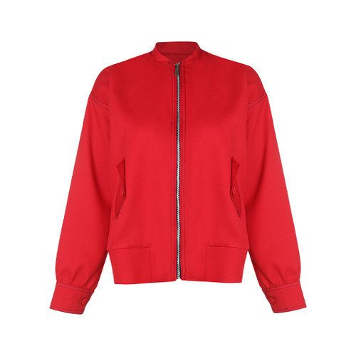 بامبر سویشرت زنانه رنگ قرمز مدل بالان