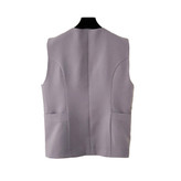 وست جلیقه زنانه آستردار مدل بته