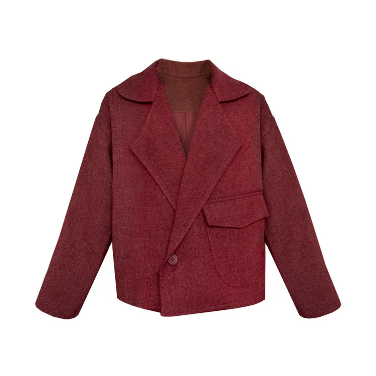 کت زنانه زمستانی آستردار زاراژ نمای جلو