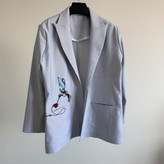 کت زنانه تابستانه آبی مدل آهیر