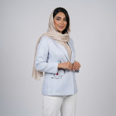 کت زنانه تابستانه آبی مدل آهیر